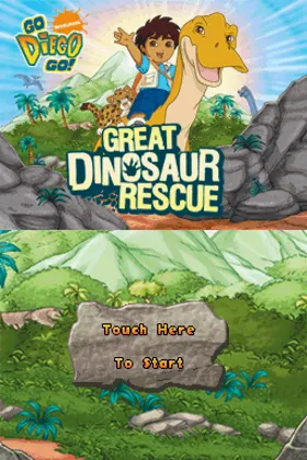 Go, Diego, Go! - Great Dinosaur Rescue (USA) screen shot title